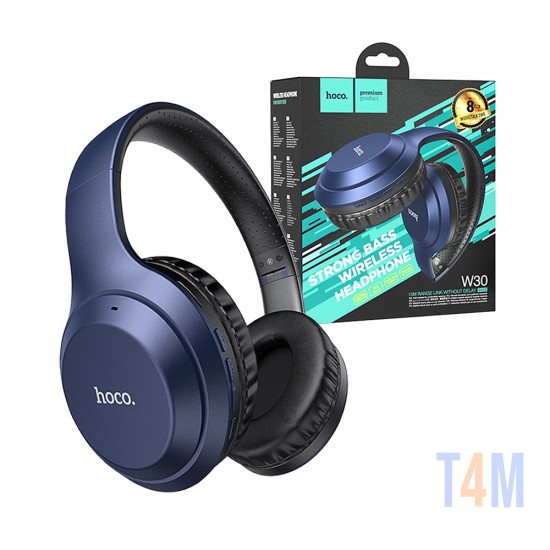 Auscultadores Sem Fio Hoco W30 Fun Move Bluetooth V5.1 Azul